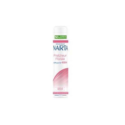 Narta Déodorant Fraîcheur Florale 48 Heures 200 ML - Flacon-Aérosol 200 ml - Publicité Narta Déodorant Fraîcheur Florale 48 Heures 200 ML - Flacon-Aérosol 200 ml - Publicité