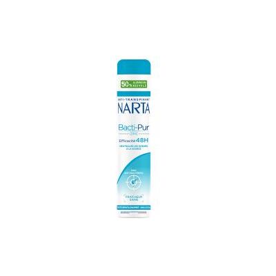 Narta - Bacti-Pur - 200 ml - 48H - Antiperspirant spray - Publicité Narta - Bacti-Pur - 200 ml - 48H - Antiperspirant spray - Publicité