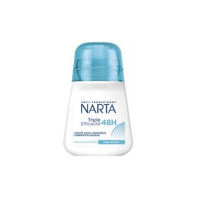 Narta Anti-Transpirant Triple Efficacité 48 Heures Fraîcheur Poudrée 50 ML - Flacon-Bille 50 ml - Publicité Narta Anti-Transpirant Triple Efficacité 48 Heures Fraîcheur Poudrée 50 ML - Flacon-Bille 50 ml - Publicité