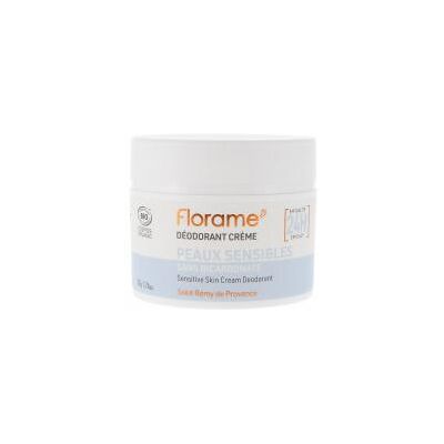 Florame Déodorant Crème 24H Peaux Sensibles Bio 50 Grammes - Pot 50 g - Publicité Florame Déodorant Crème 24H Peaux Sensibles Bio 50 Grammes - Pot 50 g - Publicité