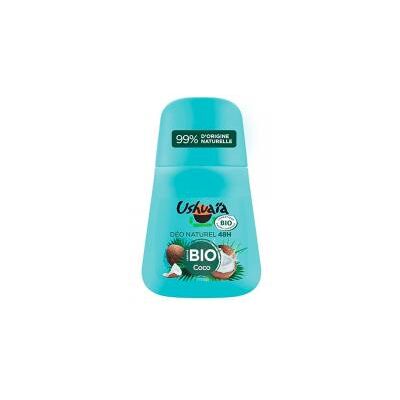 Ushuaïa Déo Naturel 48H Coco Biologique 50 ML - Flacon-Bille 50 ml - Publicité Ushuaïa Déo Naturel 48H Coco Biologique 50 ML - Flacon-Bille 50 ml - Publicité