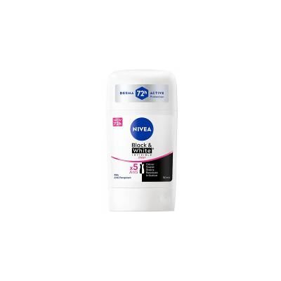 Nivea Black & White Invisible Anti-Transpirant Déodorant 72H 50 ml - Stick - Publicité Nivea Black & White Invisible Anti-Transpirant Déodorant 72H 50 ml - Stick - Publicité