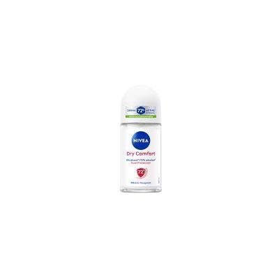 Nivea Dry Comfort Dual Protect 72H Déodorant Anti-Transpirant Roll-On 50 ml - Flacon-Bille 50 ml - Publicité Nivea Dry Comfort Dual Protect 72H Déodorant Anti-Transpirant Roll-On 50 ml - Flacon-Bille 50 ml - Publicité