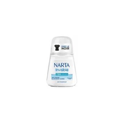 Narta Anti-Transpirant Invisible Anti-Traces Blanches et Jaunes 72H 50 ml - Flacon-Bille 50 ml - Publicité Narta Anti-Transpirant Invisible Anti-Traces Blanches et Jaunes 72H 50 ml - Flacon-Bille 50 ml - Publicité