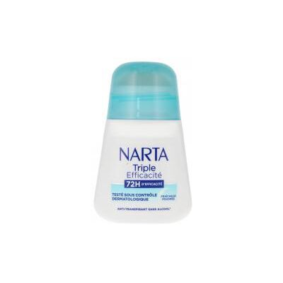 Narta Anti-Transpirant 72H Triple Efficacité 50 ml - Flacon-Bille 50 ml - Publicité Narta Anti-Transpirant 72H Triple Efficacité 50 ml - Flacon-Bille 50 ml - Publicité