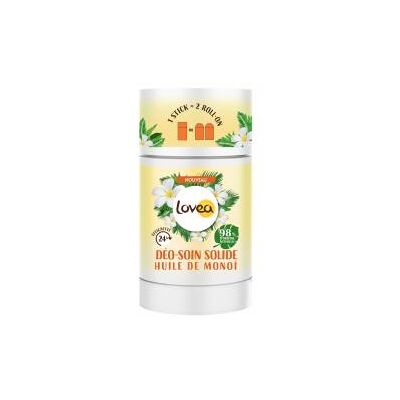 Lovea Déo-Soin Solide - Huile de Monoï - 50g - Publicité Lovea Déo-Soin Solide - Huile de Monoï - 50g - Publicité