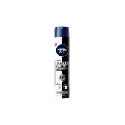 Nivea Men Black & White Invisible Anti-Transpirant 72H Déodorant Spray 200 ml - Flacon-Aérosol 250 ml - Publicité Nivea Men Black & White Invisible Anti-Transpirant 72H Déodorant Spray 200 ml - Flacon-Aérosol 250 ml - Publicité
