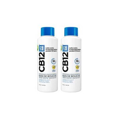 CB12 12 Heures Rinçage buccal Lot de 2 x 500 ml - Lot 2 x 500 ml - Publicité CB12 12 Heures Rinçage buccal Lot de 2 x 500 ml - Lot 2 x 500 ml - Publicité