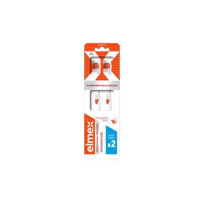Elmex Professional Précision Interdentaire Brosse à Dents Souple Duo Pack - Etui 2 brosses à dents - Publicité Elmex Professional Précision Interdentaire Brosse à Dents Souple Duo Pack - Etui 2 brosses à dents - Publicité