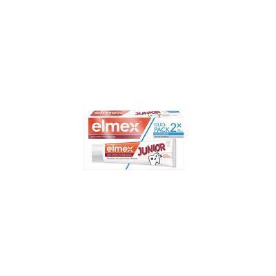Elmex Dentifrices Junior Anti-Caries 6-12 ans Lot de 2 x 75 ml - Lot - Publicité Elmex Dentifrices Junior Anti-Caries 6-12 ans Lot de 2 x 75 ml - Lot - Publicité