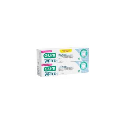 GUM Original White Dentifrice 2 x 75 ml - Lot 2 tubes de 75 ml - Publicité GUM Original White Dentifrice 2 x 75 ml - Lot 2 tubes de 75 ml - Publicité
