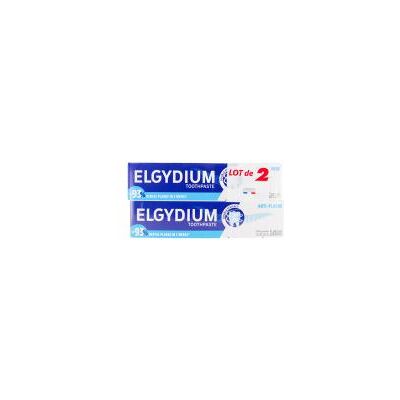 Elgydium Dentifrice Anti Plaque 2 x 75 ml - Lot 2 x 75 ml - Publicité Elgydium Dentifrice Anti Plaque 2 x 75 ml - Lot 2 x 75 ml - Publicité