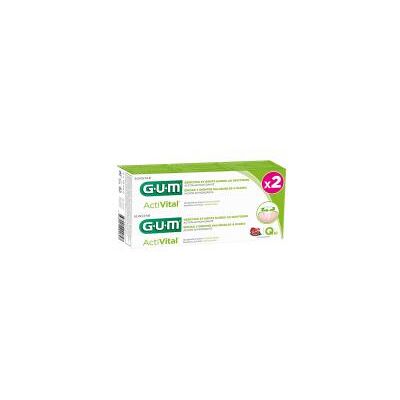 Dentifrice gel Fluoré GUM Activital - Protection des gencives et dents - Publicité Dentifrice gel Fluoré GUM Activital - Protection des gencives et dents - Publicité