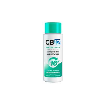 Bain de bouche CB12 Menthe - Fraîcheur 12h - Fluor - Publicité Bain de bouche CB12 Menthe - Fraîcheur 12h - Fluor - Publicité