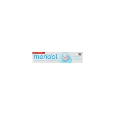 Dentifrice Meridol - 75ml - Protection des gencives, réduction de plaque, fluor - Publicité Dentifrice Meridol - 75ml - Protection des gencives, réduction de plaque, fluor - Publicité