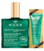 Nuxe Huile Sèche Prodigieuse Néroli Bio 100 ml + Gelée de Douche Relaxante 30 ml Offerte - Lot 2 produits