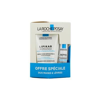 La Roche-Posay - Lipikar Xerand Crème Mains - Nutritic Lèvres - Coffret - Publicité La Roche-Posay - Lipikar Xerand Crème Mains - Nutritic Lèvres - Coffret - Publicité