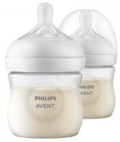 Avent Biberons à Réponse Naturelle - 125 ml - 0M+ - Lot de 2 - Boîte 2 biberons de 125 ml