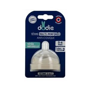 Dodie Tétine Multi-Perforée Anti-Colique D2 0-6M - Boîte 1 tétine