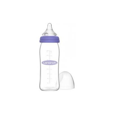 Lansinoh Biberon en verre - NaturalWave 240ml - Publicité Lansinoh Biberon en verre - NaturalWave 240ml - Publicité