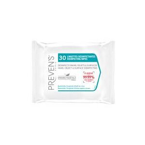 Preven's 30 Lingettes Désinfectantes Mains Objets Surfaces - Sachet 30 Lingettes