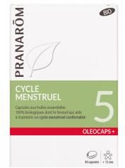 Pranarôm Oléocaps+ 5 Capsules d'Huiles Essentielles Bio Cycle Menstruel Bio 30 Capsules - Boîte 30 Capsules