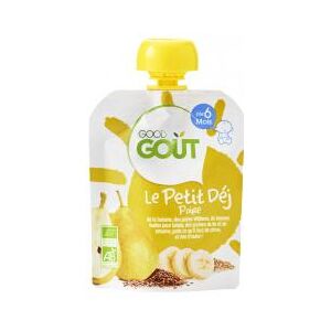 Good Goût Le Petit Déj Banane Poire Riz dès 6 Mois Bio 70 g - Gourde 70 g