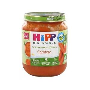 HiPP Mes Premiers Légumes Carottes dès 4/6 Mois Bio 125 g - Pot 125 g