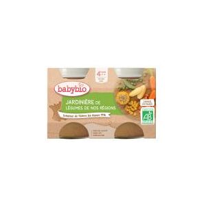 Babybio Jardinière de Légumes de Nos Régions - Carton 2 pots de 130 g