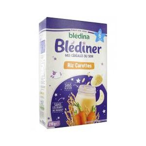 Blédina Blediner Riz Carottes 210 g Des 6 Mois - Boîte 210 g