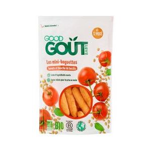 Good Goût Mini-Baguettes Tomate et Touche de Basilic Dès 12 Mois Bio 70 g - Sachet 70 g