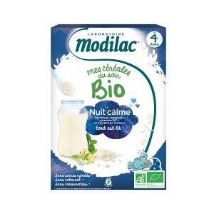 Modilac Céréales Bio Nuit Calme 250 g - Boîte 250 g - Publicité Modilac Céréales Bio Nuit Calme 250 g - Boîte 250 g - Publicité