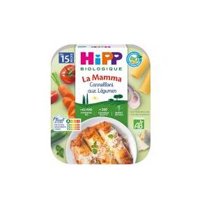 HiPP La Mamma Cannelloni Légumes 15M+ Bio - 250g - Publicité HiPP La Mamma Cannelloni Légumes 15M+ Bio - 250g - Publicité