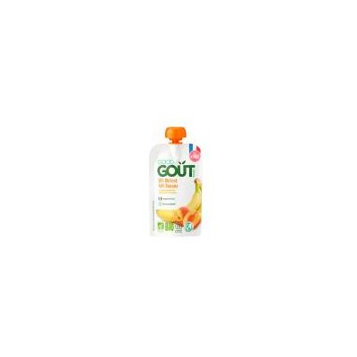 Good Gout - Baby Banane Abricot - Bio - 4m - Baby Snack - Publicité Good Gout - Baby Banane Abricot - Bio - 4m - Baby Snack - Publicité