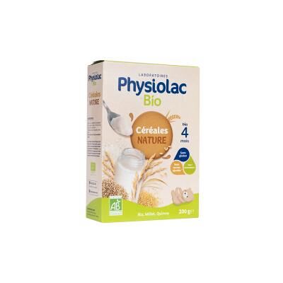 Céréales Bio Physiolac Bébé Riz Millet Quinoa - 200 g - Publicité Céréales Bio Physiolac Bébé Riz Millet Quinoa - 200 g - Publicité