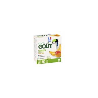 Good Goût Brassé Végétal au Lait de Coco Banane Mangue Dès 6 Mois Bio 4 Gourdes de 85 g - Carton - Publicité Good Goût Brassé Végétal au Lait de Coco Banane Mangue Dès 6 Mois Bio 4 Gourdes de 85 g - Carton - Publicité