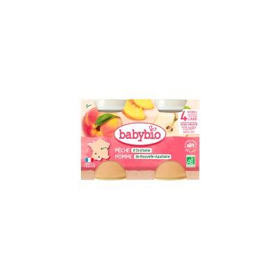 Babybio Pêche Pomme Bio Aliment pour Bébé - 130 g - Publicité Babybio Pêche Pomme Bio Aliment pour Bébé - 130 g - Publicité