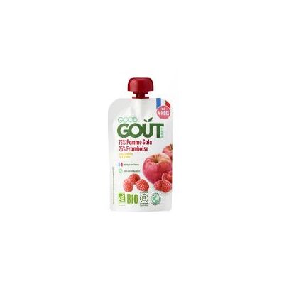 Purée bio pour bébé - Pomme Gala & Framboise - 120g - Publicité Purée bio pour bébé - Pomme Gala & Framboise - 120g - Publicité