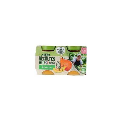 Purée de potiron bio pour bébé - 2x130g - Publicité Purée de potiron bio pour bébé - 2x130g - Publicité