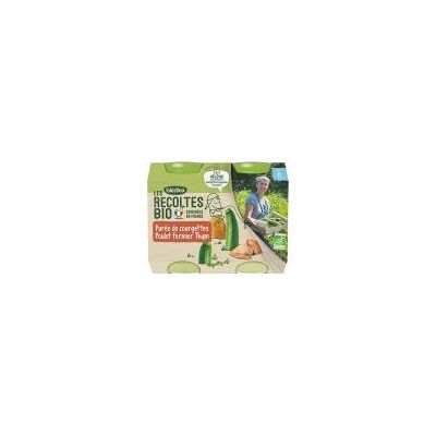 Blédina Les Récoltes Bio Purée de Courgettes Poulet Fermier Thym dès 6 Mois Biologique 2 POTS - 2 pots 2 pots de 200 g - Publicité Blédina Les Récoltes Bio Purée de Courgettes Poulet Fermier Thym dès 6 Mois Biologique 2 POTS - 2 pots 2 pots de 200 g - Publicité
