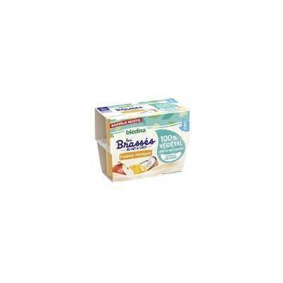 Blédina Les Brassés au Lait de Coco Pomme-Mangue dès 6 Mois 4 Unités - Carton 4 pots de 95 g - Publicité Blédina Les Brassés au Lait de Coco Pomme-Mangue dès 6 Mois 4 Unités - Carton 4 pots de 95 g - Publicité