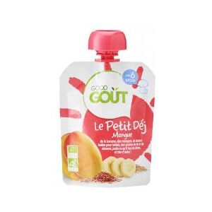 Petit Déj Mangue Bio pour Bébé 70g - Good Gout - Publicité Petit Déj Mangue Bio pour Bébé 70g - Good Gout - Publicité