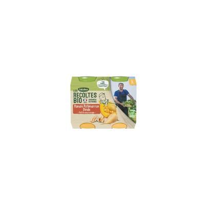 Blédina Les Récoltes Bio Panais Potimarron Dinde dès 8 Mois 2 x 200 g - Carton 2 pots de 200 g - Publicité Blédina Les Récoltes Bio Panais Potimarron Dinde dès 8 Mois 2 x 200 g - Carton 2 pots de 200 g - Publicité