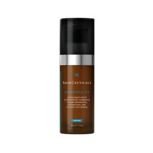 Sérum de nuit Resveratrol B E de SkinCeuticals - Antioxydant, Soutient Défense, Améliore Éclat - Publicité Sérum de nuit Resveratrol B E de SkinCeuticals - Antioxydant, Soutient Défense, Améliore Éclat - Publicité