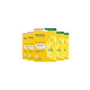 Garnier SkinActive Vitamin C Masque Tissu Sérum Booster Éclat 5 x 28 ML - Lot - Publicité Garnier SkinActive Vitamin C Masque Tissu Sérum Booster Éclat 5 x 28 ML - Lot - Publicité
