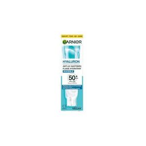 Garnier Hyaluron Anti-UV Quotidien Fluide Hydratant SPF50+ 40 ml - Tube - Publicité Garnier Hyaluron Anti-UV Quotidien Fluide Hydratant SPF50+ 40 ml - Tube - Publicité