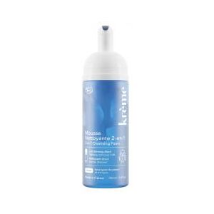 Krème Mousse Nettoyante 2en1 Tous Types de Peaux Bio 150 ml - Flacon-Pompe - Publicité Krème Mousse Nettoyante 2en1 Tous Types de Peaux Bio 150 ml - Flacon-Pompe - Publicité