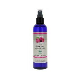 Eau florale de géranium biologique - Tonique facial - Publicité Eau florale de géranium biologique - Tonique facial - Publicité