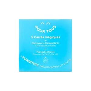 Fun!ethic Carrés Magiques Nettoyant Démaquillants Réutilisables 5 carrés - Sachet 5 carrés - Publicité Fun!ethic Carrés Magiques Nettoyant Démaquillants Réutilisables 5 carrés - Sachet 5 carrés - Publicité