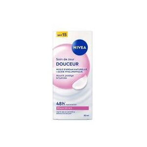Nivea Soin de Jour Peaux Sèches Douceur SPF15 50 ml - Tube 50 ml - Publicité Nivea Soin de Jour Peaux Sèches Douceur SPF15 50 ml - Tube 50 ml - Publicité